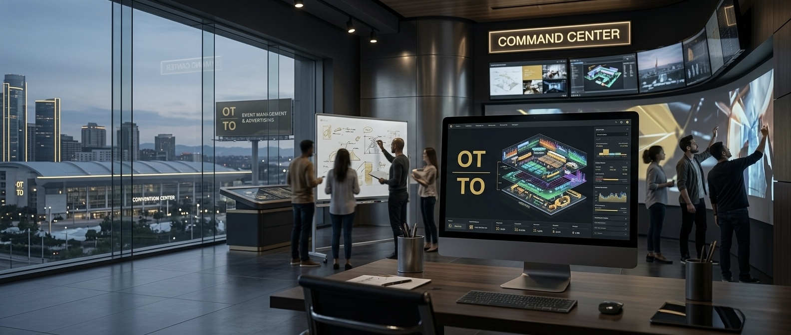 OTTO command center overlooking a premium event environment