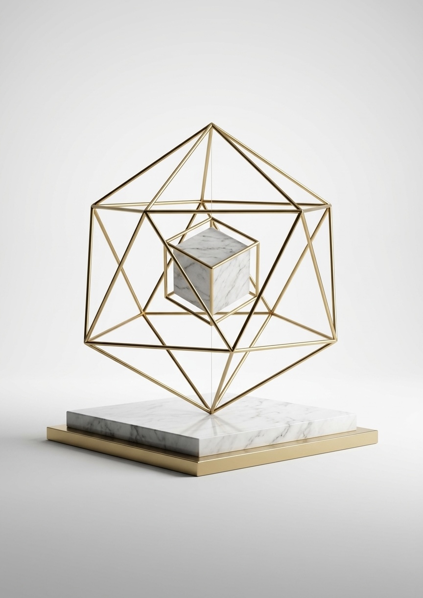 Gold infinity sculpture representing the OTTO brand philosophy